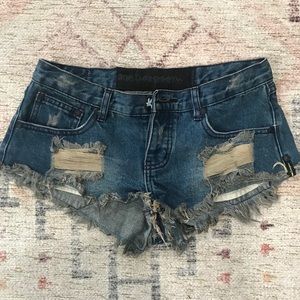 One teaspoon cutoff denim shorts